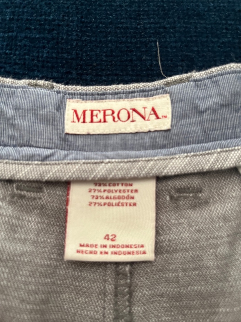 MERONA Light Gray Flat Front Men’s Shorts - Picture 9 of 14